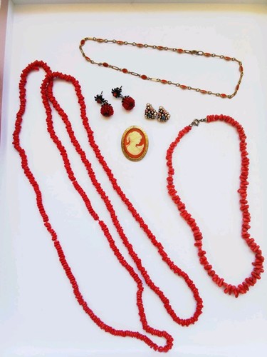 Korallen ketten ohrschmuck - ketten,,