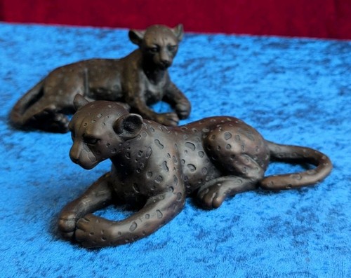 Kap bronze figur panther - 2x,