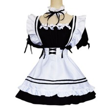 Anime Girl French Maid Kostüm Kleid Dienstmädchen Cosplay Anzug Lolita Dress
