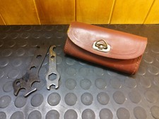 alte Fahrradtasche Leder Werkzeugtasche Oltimer Fahrrad Mühlhausen Scheunenfund