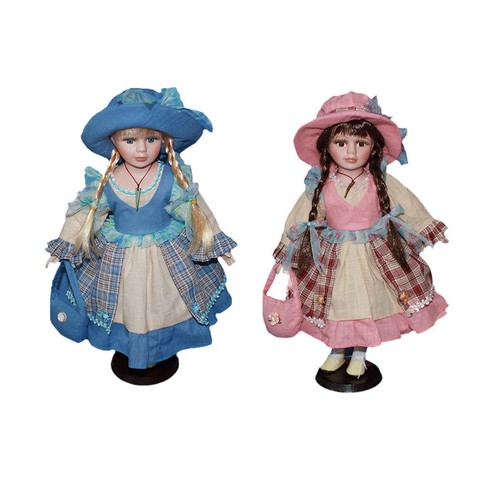 Porzellan land mädchen puppe - land,