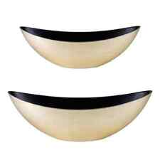 Pflanzschale oval für draußen Champagner beige in 2 Größen