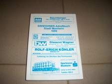 Adressbuch Stadt Monheim 1986