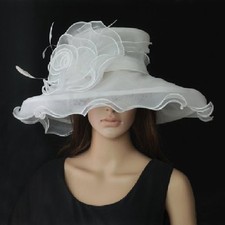 Eleganter damenhut ivory - damenhut,