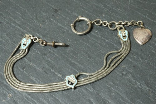 Alte silberne taschenuhrkette - silberne,