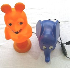 Sendung mit der Maus Lampe Elefant WDR Elkamet Kunststoff Leuchte Bastlerware 