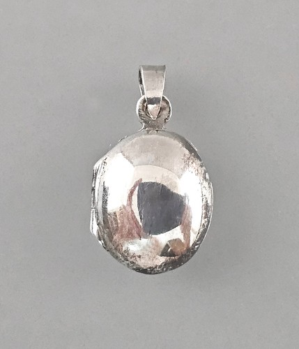 Medaillon anhänger oval glatt - medaillon-anhänger,
