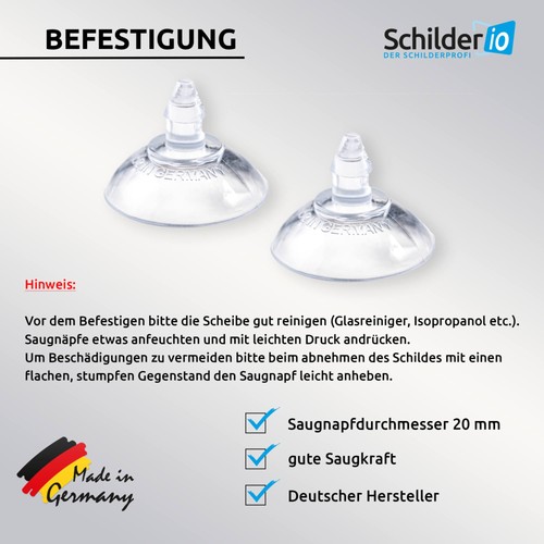 Saugnapfschild