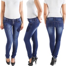 Damen Skinny Jeans Jeanshose