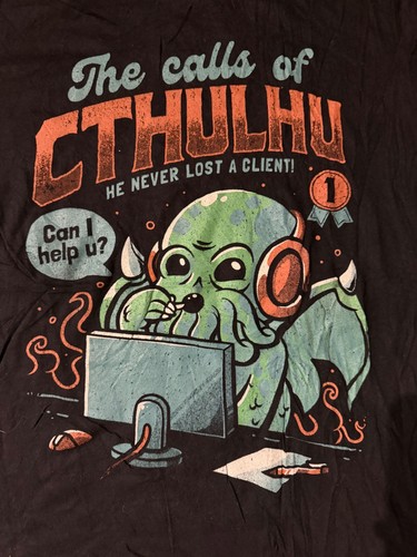 Call cthulhu shirt l - call, gr.