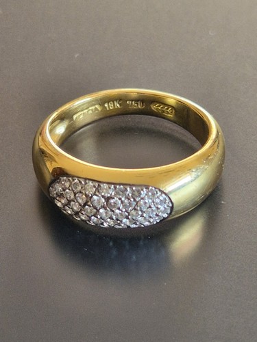 Vintage damenring 750 18k mit - vintage,