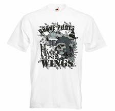 Shirt heavy long wings skull - long,
