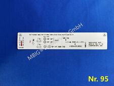 Aufkleber Motordaten Mercedes