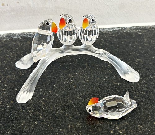Swarovski baby lovebirds - swarovski,