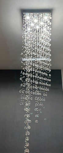 Große kristall hängelampe - große,
