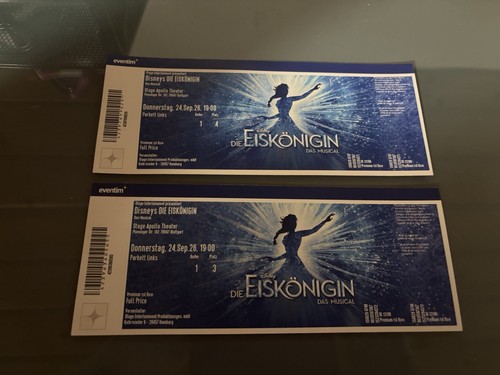 Musical karten die - die, eiskönigin