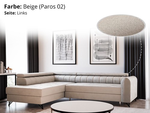 Ecksofa mit bettkasten alice - bettkasten,