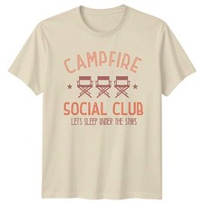 Campfire Social Club Let's Sleep Under The Stars Camping T-Shirt