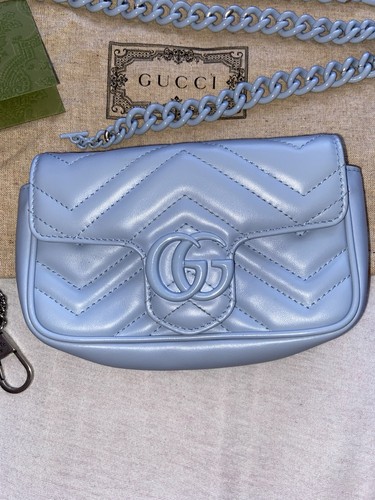 Gucci marmont mini hellblau - gucci,
