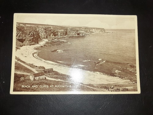 Beach cliffs auchmithie - &, cliffs,
