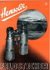 HENSOLDT Prospekt FELDSTECHER DIALYT Fernglas Broschüre von 1938 Galyt (Y5149