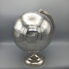 Kare Design Globus aus Edelstahl Designer Deko