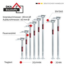 Bausprieß Baustütze Feuerverzinkt Fensterstütze Deckenstütze 20KN Baustützen