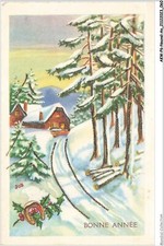 AKWP6-0492-NOUVEL An - Bonne Jahr - Ferienhaus Und Landschaft Rcouvert Von Neoi