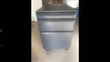 Bürounterschrank auf Rollen für Schreibtisch - Farbe grau
