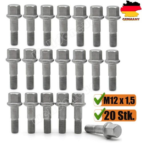20x radbolzen radschraube - 20x, für