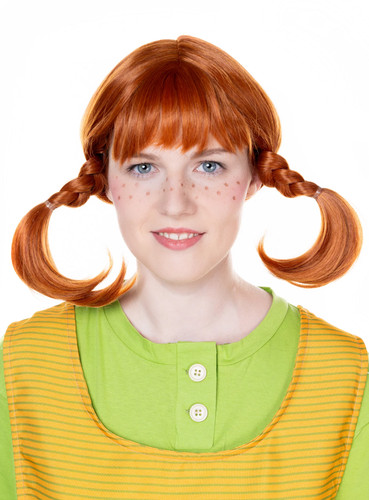 Pippi langstrumpf perücke - langstrumpf,