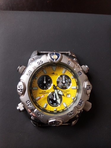 Lotus männer uhr gelb silber - lotus,