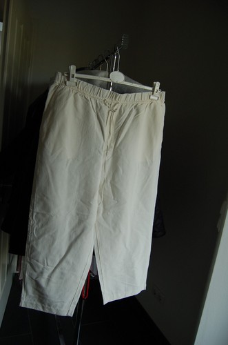 Leinenhose weiß - h&m,