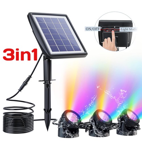 Rgb led solar teichbeleuchtung - solar,