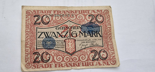 Mark notgeld frankfurt - mark, am