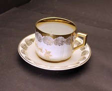 Antik Art Deco Porzellan Tasse