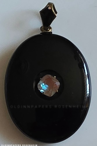 Antikes onyx medaillon 1900 - medaillon, um