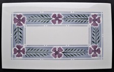 1 Jugendstil-Platte, Keramik