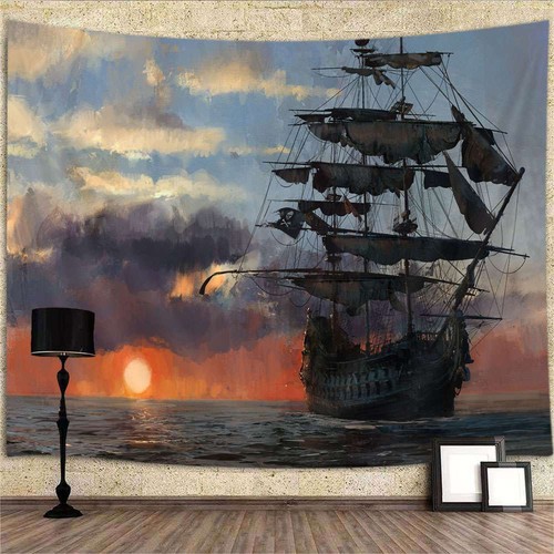 Piratenschiff kunst poster xxl - piratenschiff,