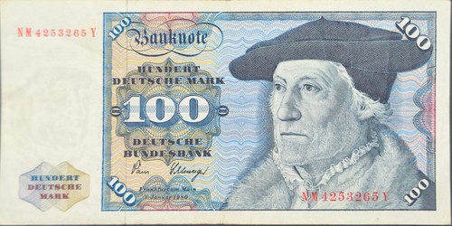 Deutschland banknote 100dm - banknote,