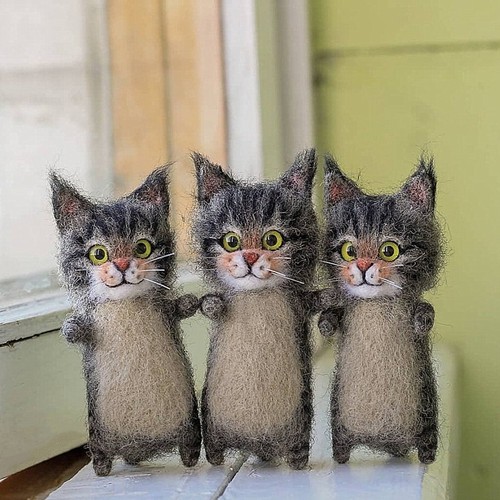 Diy katze wollfilz - katze,