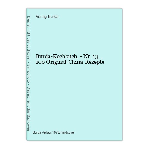Burda kochbuch 13 100 - nr.,