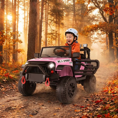 Rosa kinder elektroauto 12v - kinder,