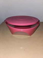 Tupperware Mediterrano  2,5 L Schüssel mit Sichtfenster Pink NEU