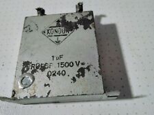 Noris Leo Reichsthaler Kondensator Kondur 1uF 1500V MKP Ölkondensator capacitor