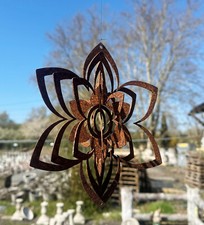 Edelrost Windspiel Blüte 22cm