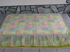 Tagesdecke mit Volant für 1 Bett 60er 70er Jahre Vintage