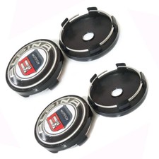 4x 60mm Für ALPINA Emblem Auto Nabenkappen Felgen Radkappen Schwarz Auto