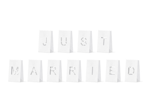 Papierlaterne just married - 11,