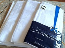 Weiße Mako Damast Bettwäsche